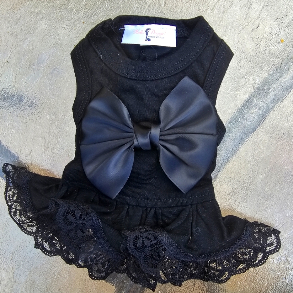 XX small black dod dress